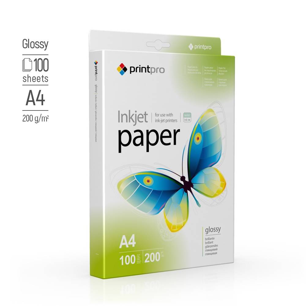 Fotopapier PrintPro von ColorWay glänzend 200g/m, A4, 100 Blatt