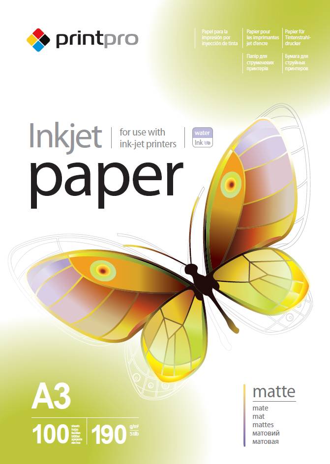 ColorWay Fotopapier PrintPro matt 190g/m², A3, 100 Blatt