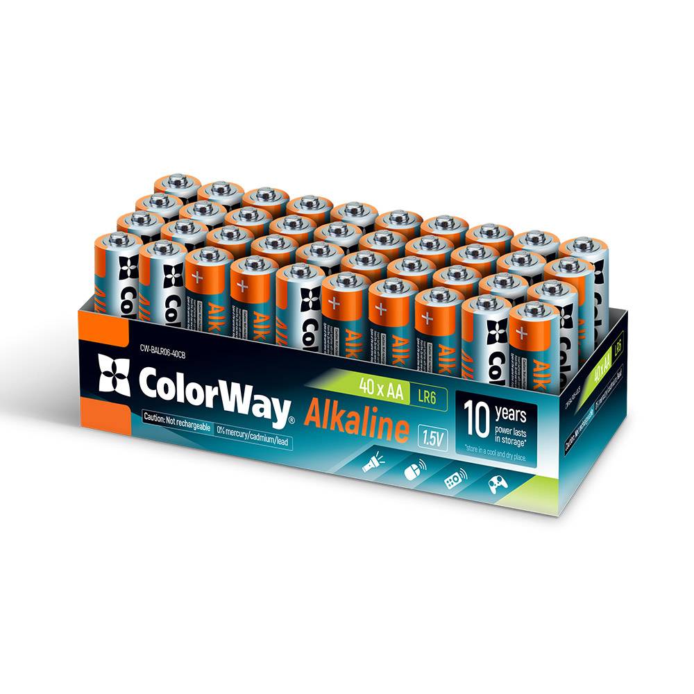 ColorWay Alkaline Power Batterien 40 Stück AA