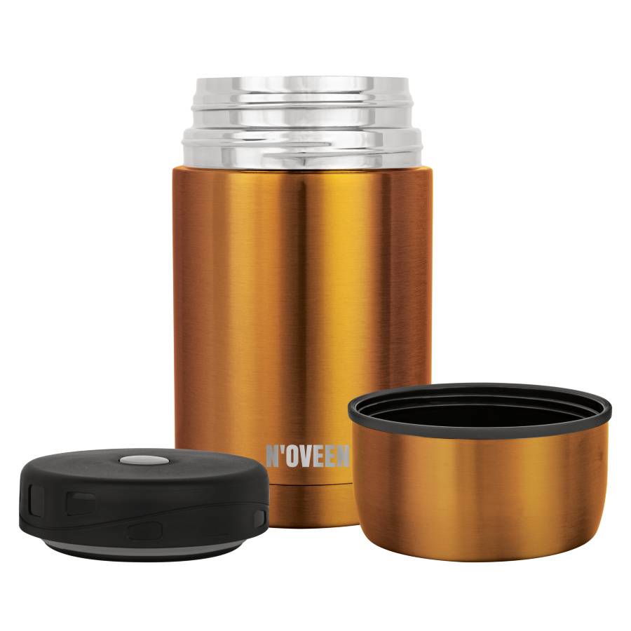 Thermobehälter für Essen Thermoskanne Noveen 800ml Edelstahl TB953 Kupfer