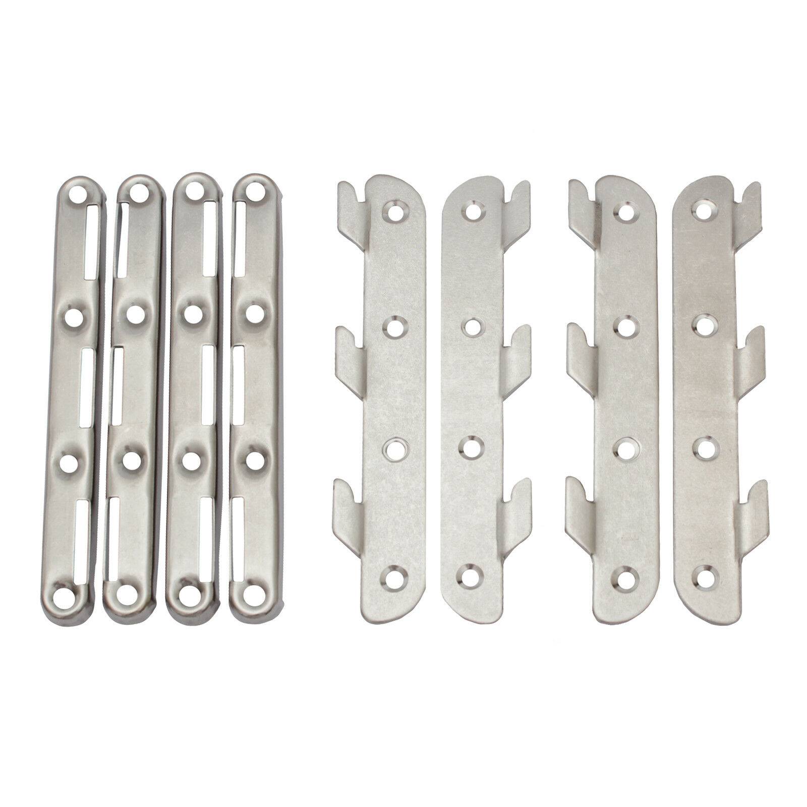 Edelstahl Bettverbinder 140mm Möbelverbinder Couchverbinder Metallverbinder