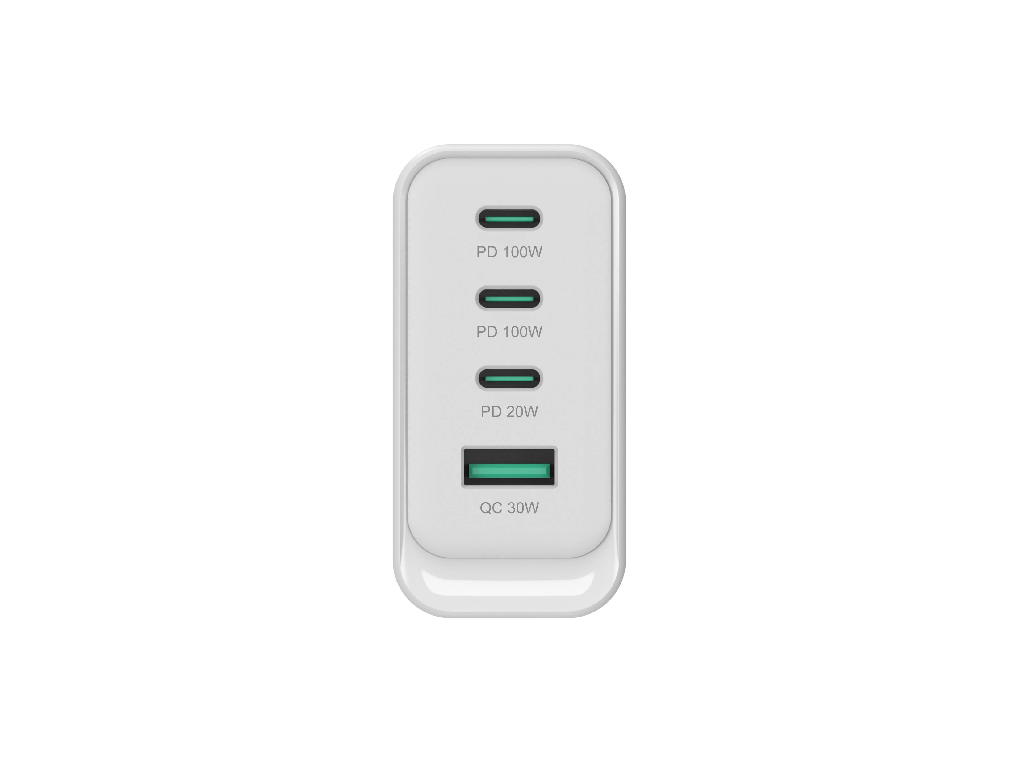 Conceptronic CARICATORE USB PD GaN a 4P da 100 W ALTHEA22W100 USB-C x 3 USB-a 1