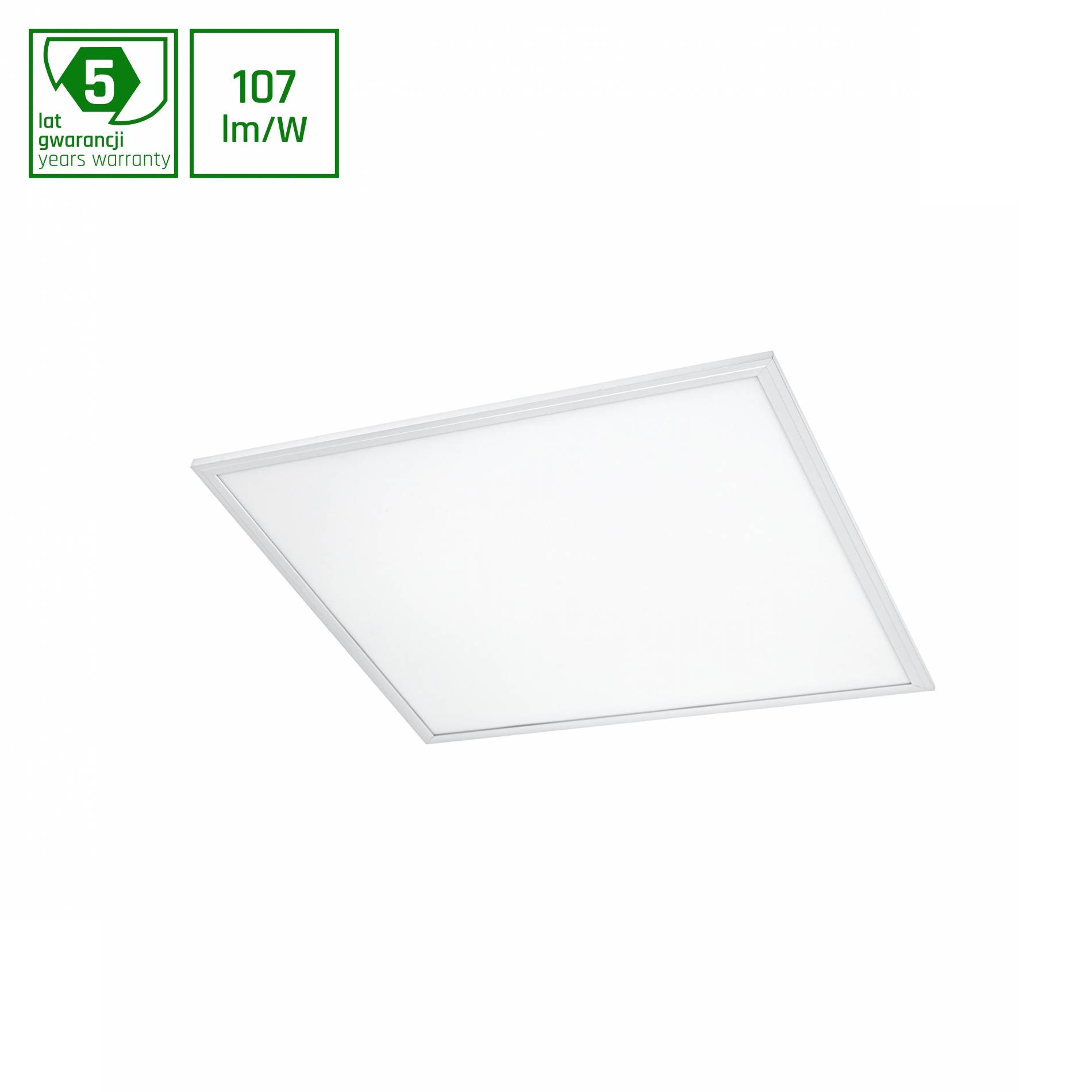 Spectrum LED Panel Algine 45W eckig 60x60cm 4820lm IK06 weiß 120° IP20 Warmweiß 3000K