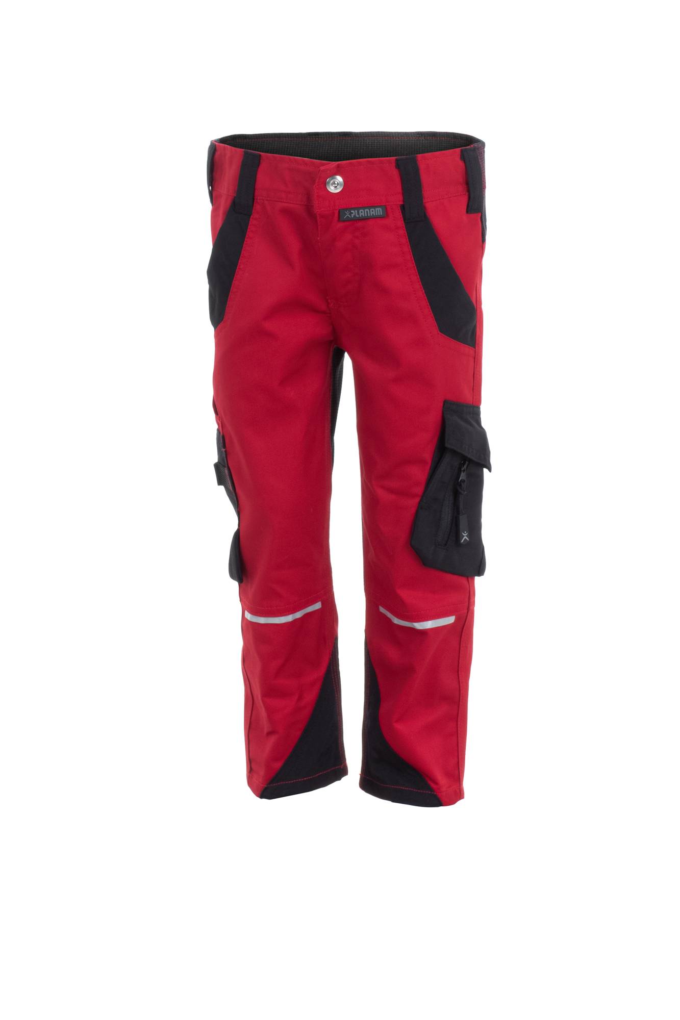 Planam Norit Kids Bundhose rot/schwarz 98/104 6547098
