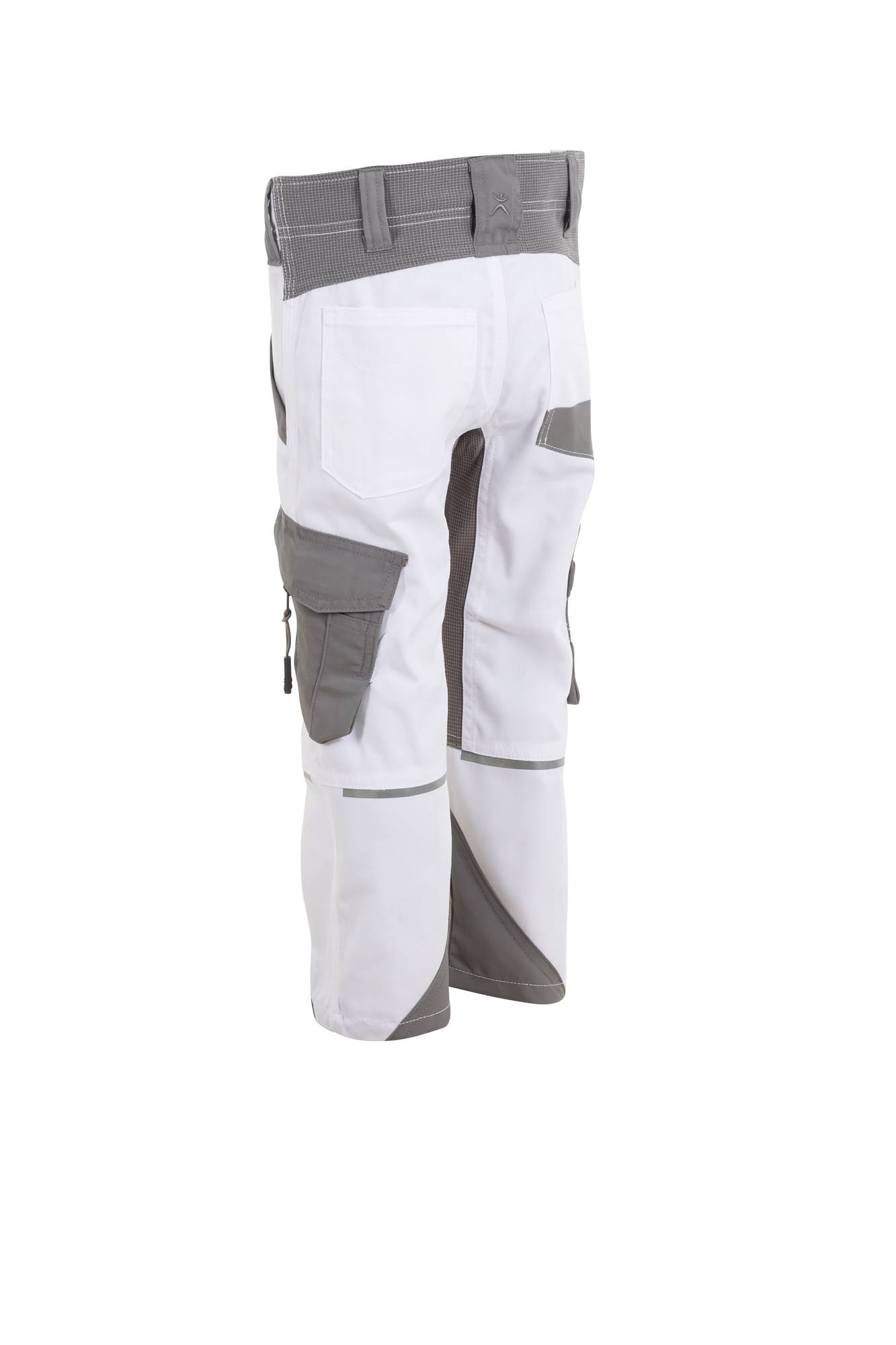 Planam Norit Kids Bundhose weiß/zink 122/128 6548122