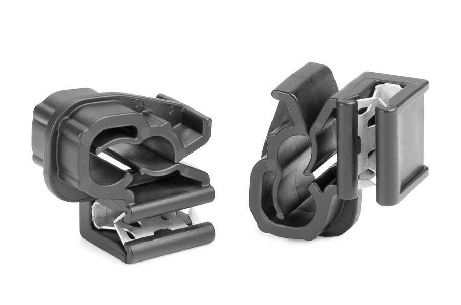 HellermannTyton Befestigungselement PA66HSUV/MET-BK(100)