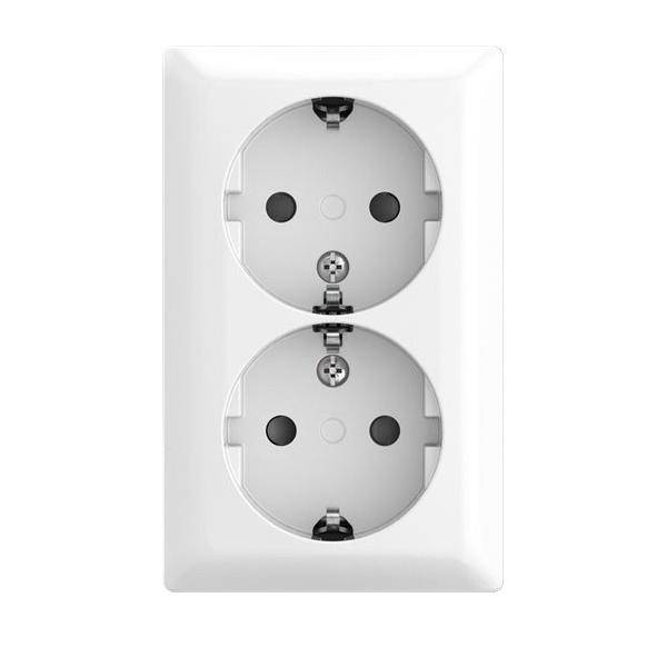 Busch-Jaeger SCHUKO Doppelsteckdose AP 202 EAPBJ-524