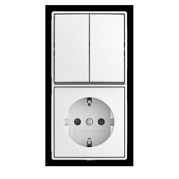 Busch-Jaeger Kombination Wippschalter 2601/5/20 EAPBJ-524