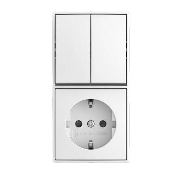 Busch-Jaeger Kombination Wippschalter 2601/5/20 EAPBJ-524