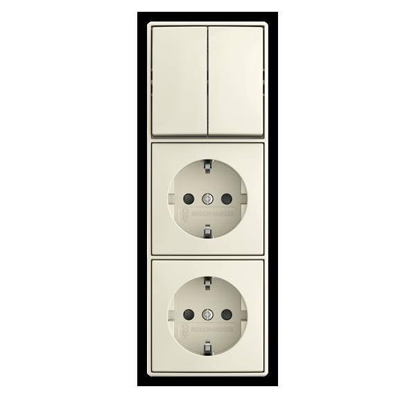 Busch-Jaeger Kombination Wippschalter 2601/5/20/2 EAPBJ522