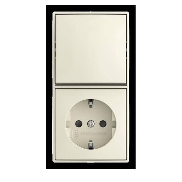 Busch-Jaeger Kombination Wippschalter 2601/6/20 EAPBJ-522