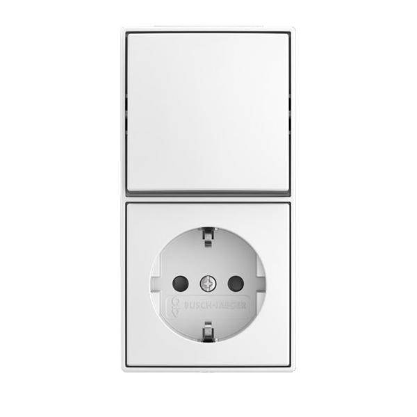 Busch-Jaeger Kombination Wippschalter 2601/6/20 EAPBJ-524