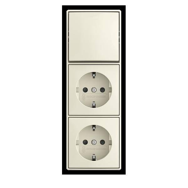 Busch-Jaeger Kombination Wippschalter 2601/6/20/2 EAPBJ522