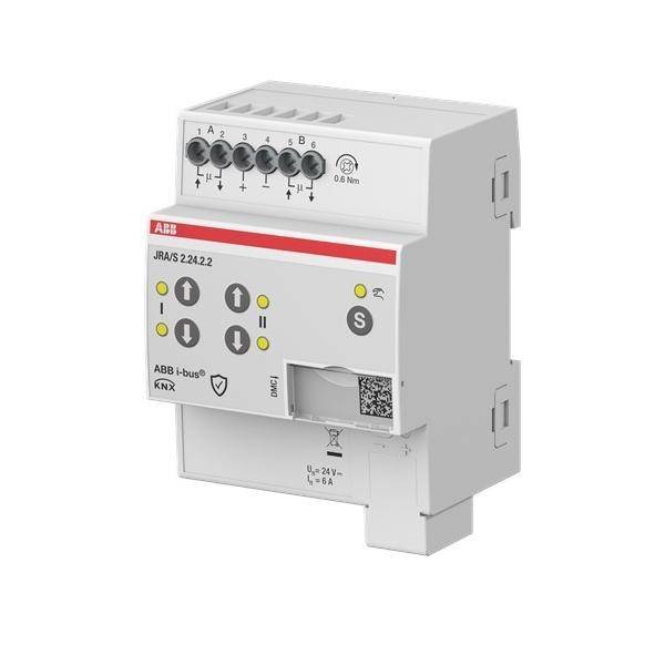 ABB KNX JRA/S 2.24.2.2 Rollladen-Aktor-Modul mit Anschlussklemmen und Pfeiltasten-Steuerung