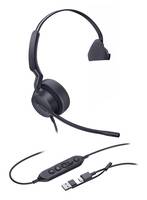 Yealink Headset UH42 Mono Teams USB-C/A - Headset - 20 KHz