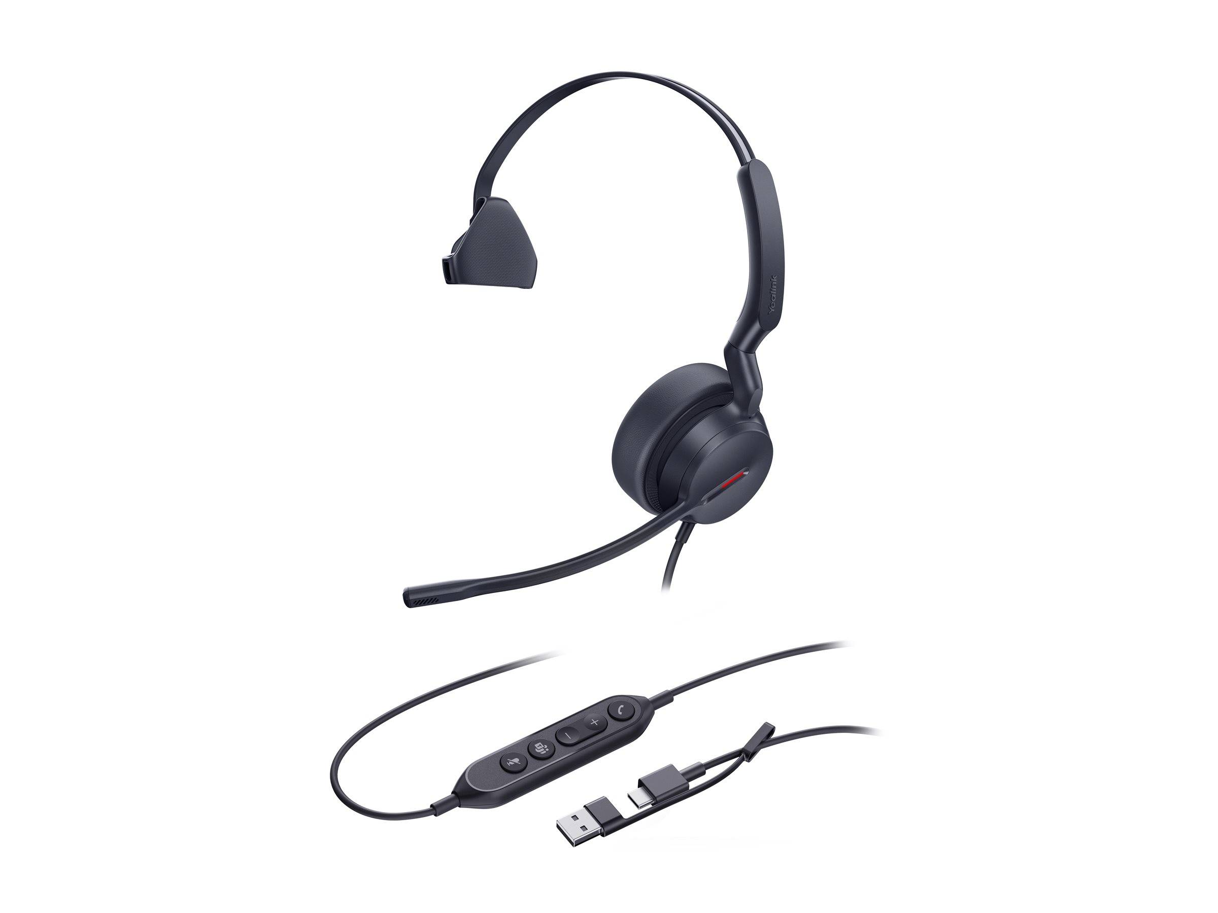 Yealink Headset UH44 Mono Teams USB-C/A