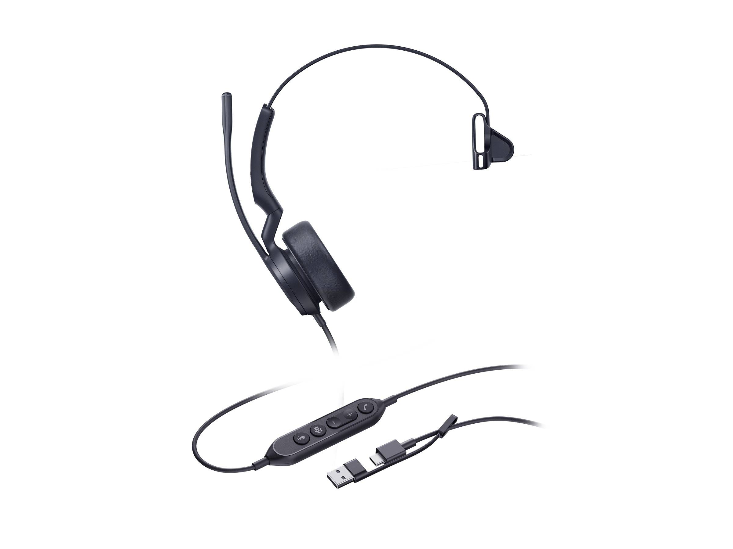 Yealink UH44 Mono - Headset - On-Ear - kabelgebunden