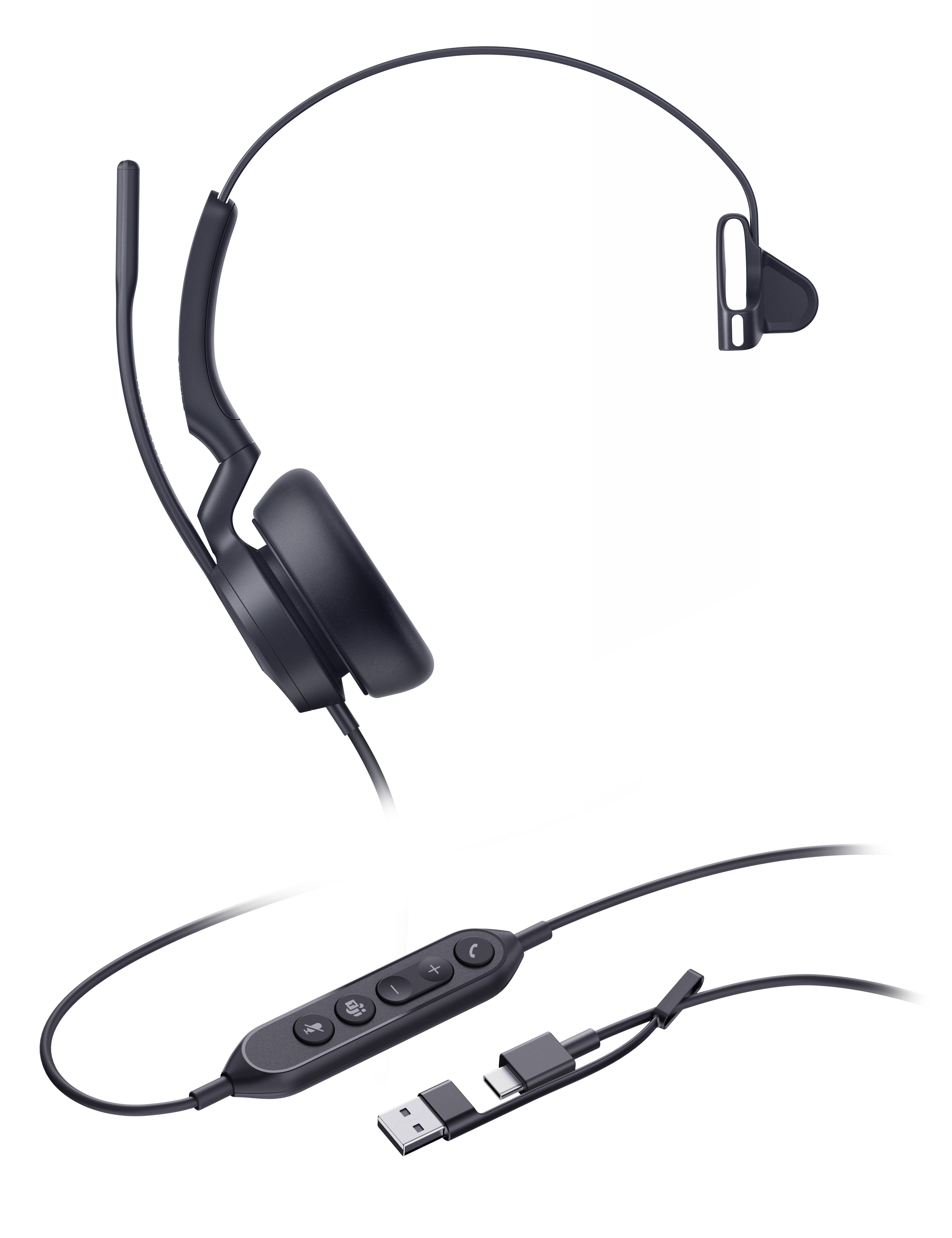 Yealink UH46 Mono - Headset - On-Ear - kabelgebunden