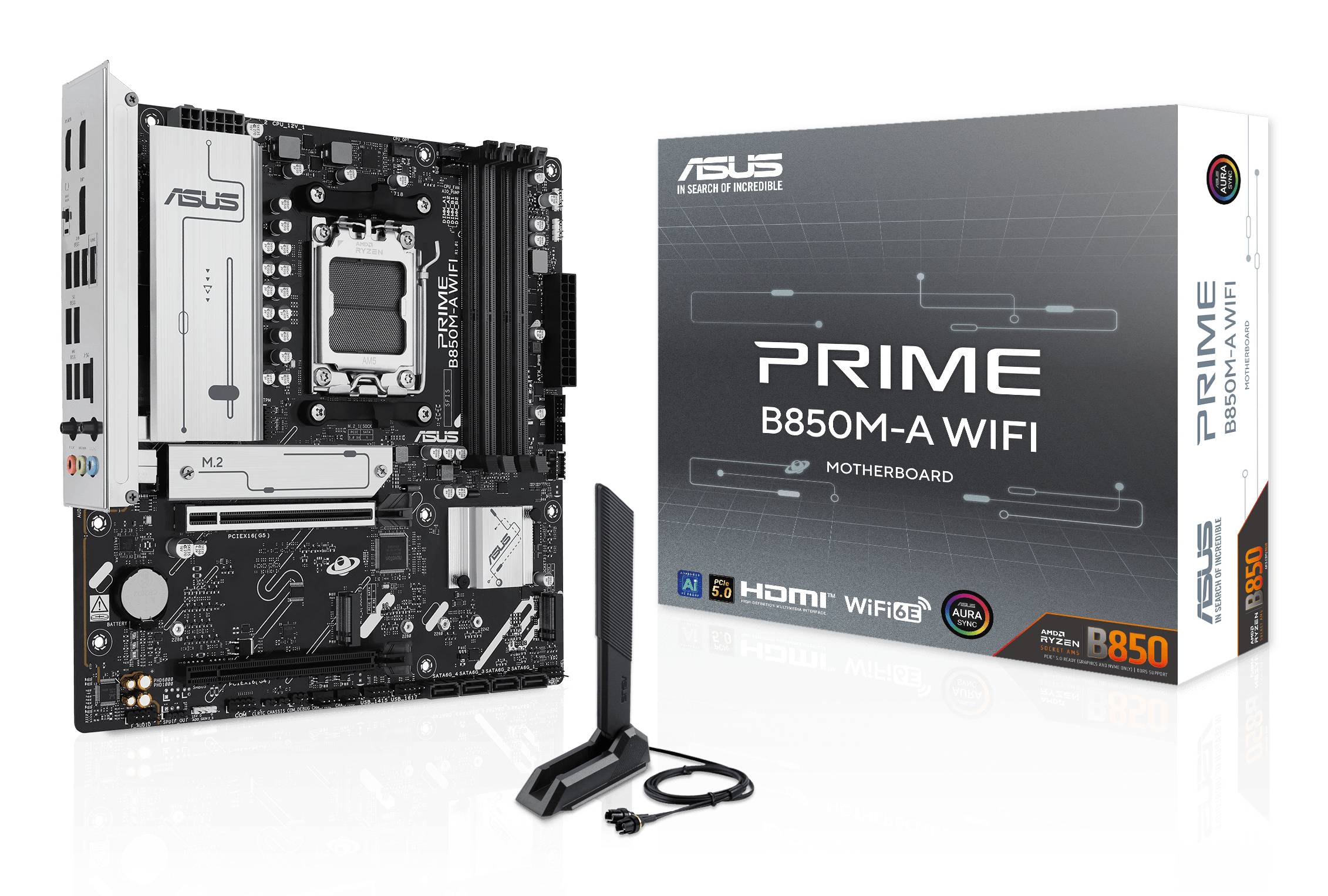 MB ASUS PRIME B850M-A WIFI (AMD,AM5,DDR5,mATX)