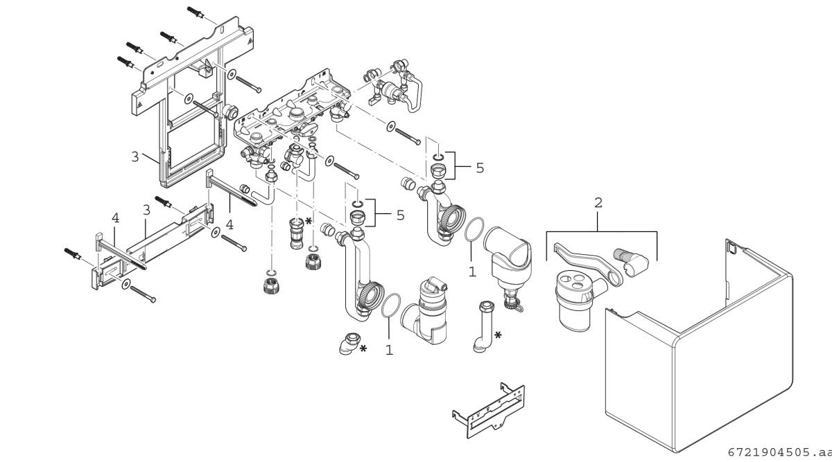 Bosch Thermotechnik Abscheidergruppe HW-Set BC-SDA