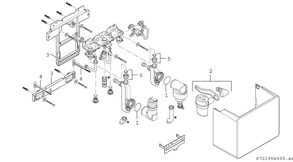 Bosch Thermotechnik Abscheidergruppe HW-Set BC-SDA