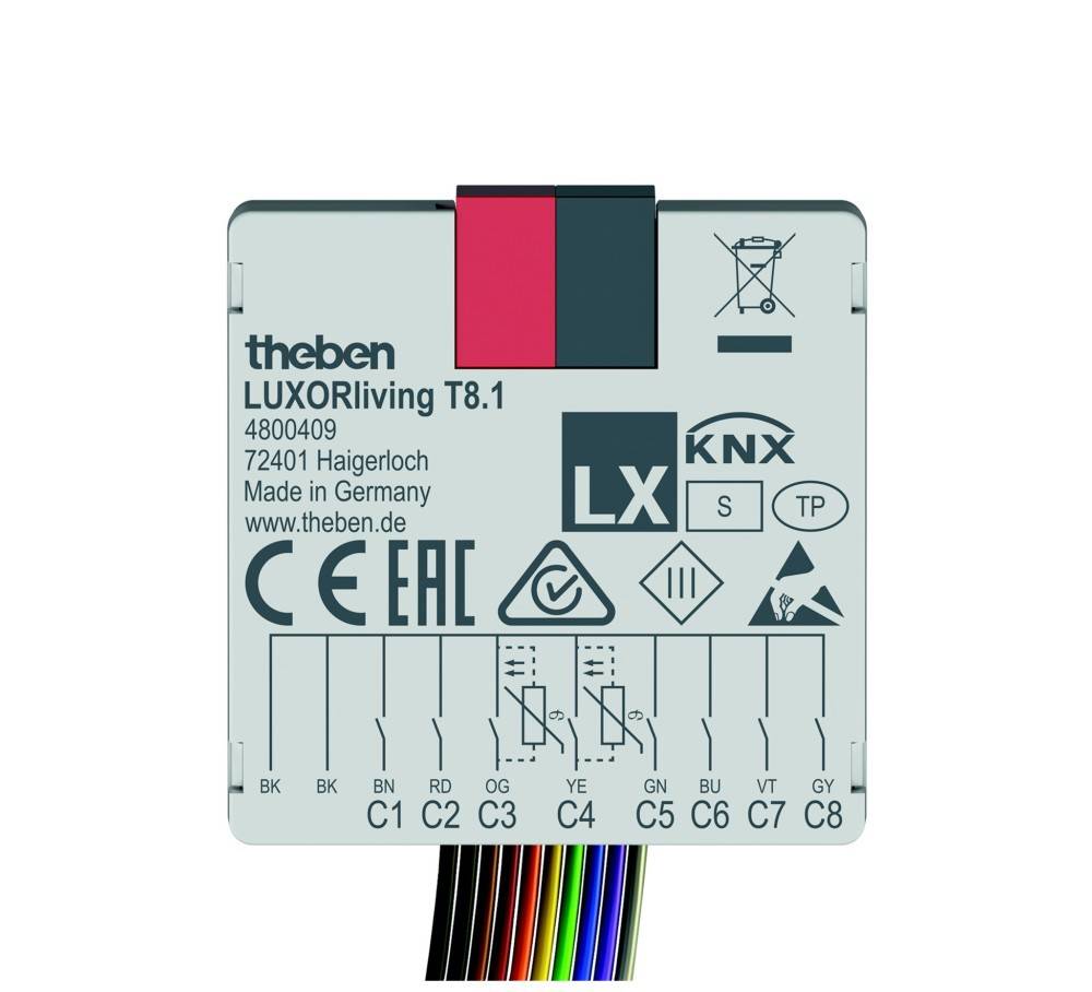 Theben Tasterschnittstelle LUXORliving T8.1