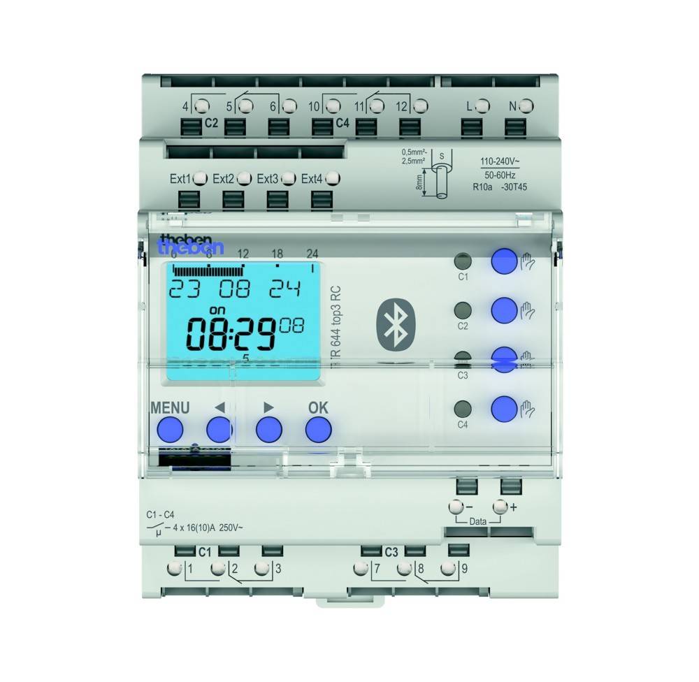 Theben Digitale Zeitschaltuhr TR 644 top3 BLE RC
