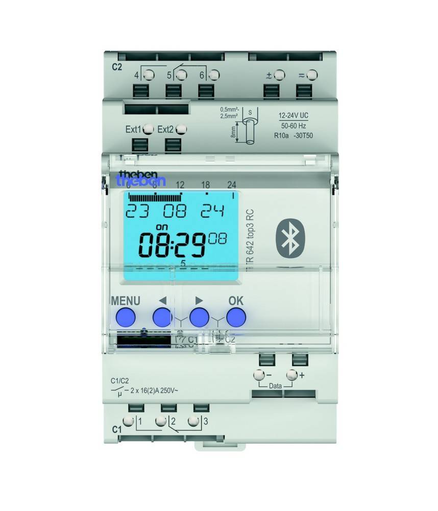 Theben Dig. Zeitschaltuhr 12-24 V TR642top3BLE12-24VRC