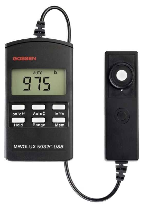 Gossen Metrawatt Beleuchtungsstärkemessger. MAVOLUX 5032 C USB