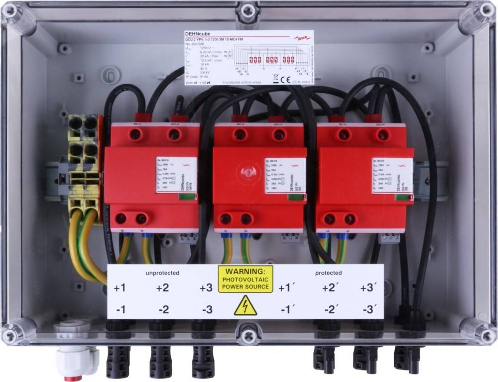 DEHN GAK Typ 1+2 im Gehäuse IP6 DCU 2 YPV 1+2#900988