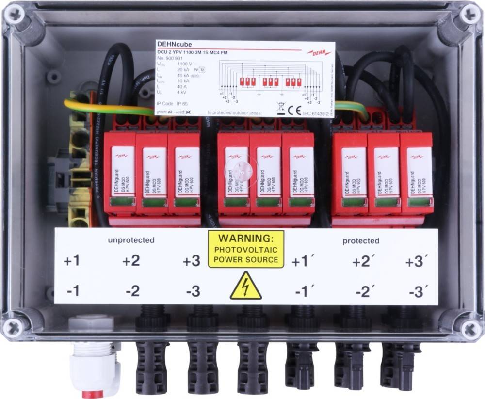 DEHN GAK Typ 2 im Gehäuse IP65 DCU 2 YPV1100#900931