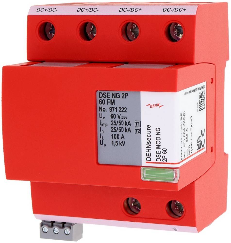 DEHN Blitzstromableiter DSE NG 2P 60 FM