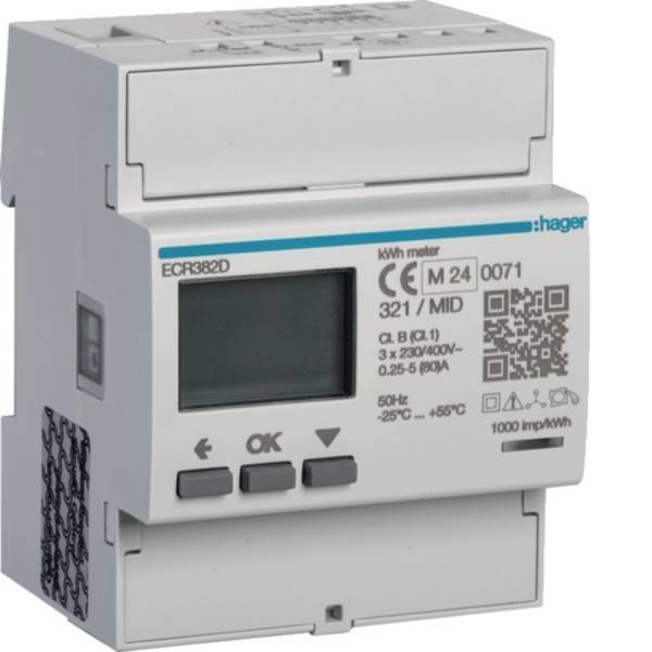 Hager Energiezähler 3phasig ECR382D