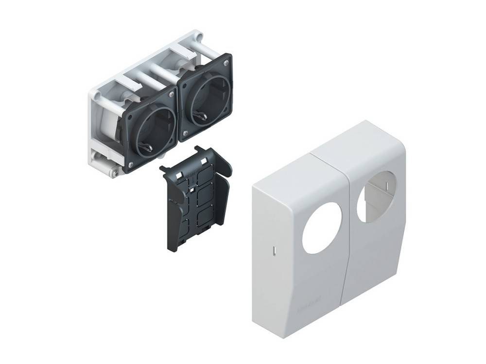 Kleinhuis Doppel-Schutzk.-Steckdose 1886NL.4.4