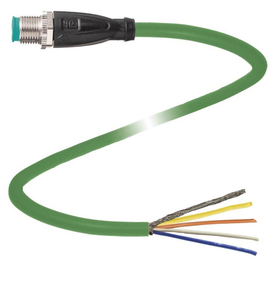 Pepperl+Fuchs Fabrik Kabelstecker, Ethernet V1SD-G-GN8M-PUR-E1S