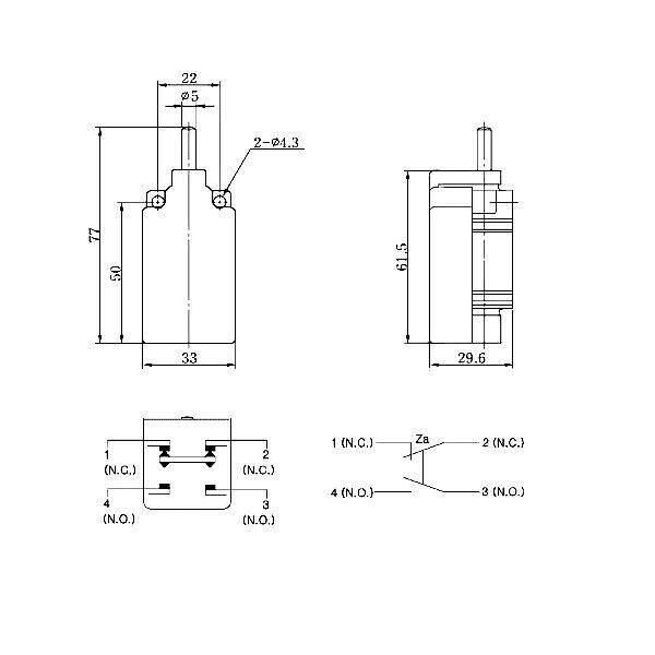 Fußschalter KH-9011 Ersatz Taster Trittschalter Schalter Fußpedal Fernschalter