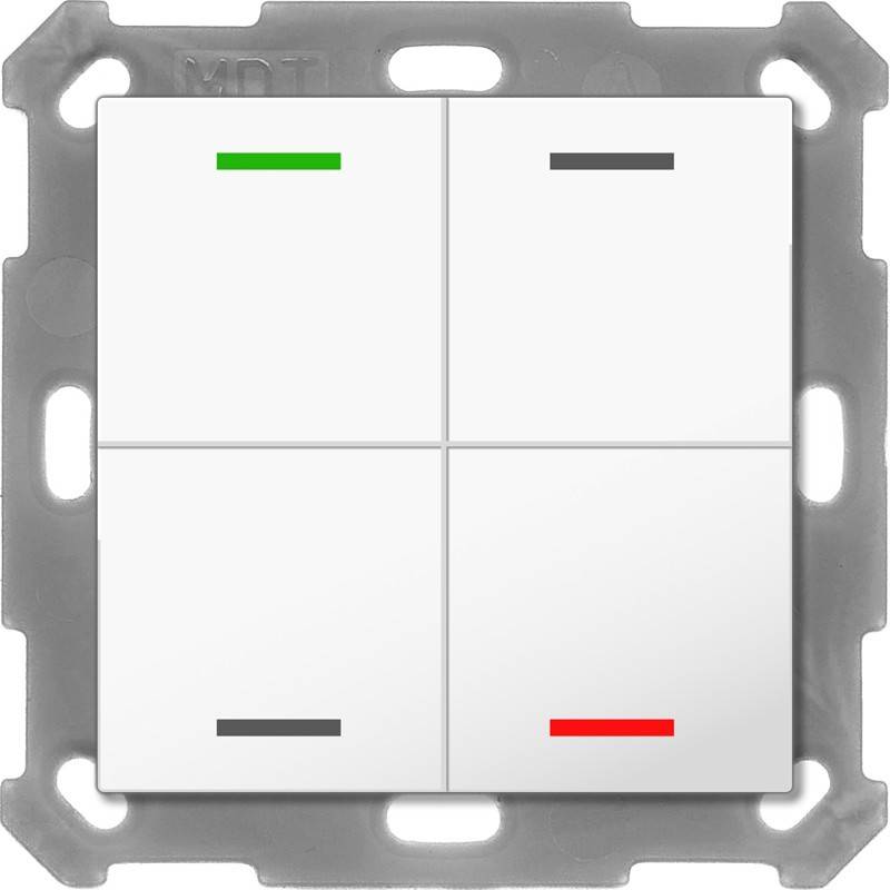 MDT technologies KNX RF+ Taster Light 55 RF-TAL55T402.01S