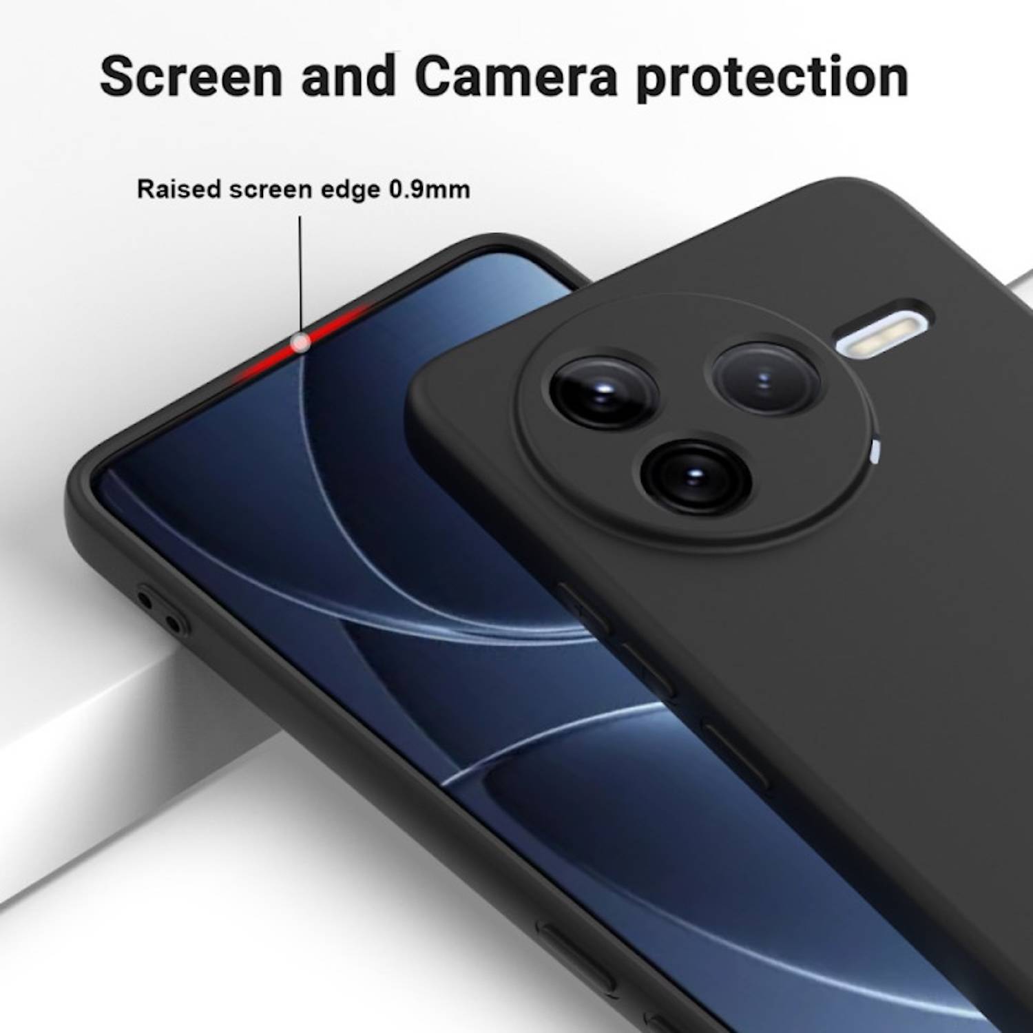 Für Xiaomi Poco F7 Pro Silikon TPU Schutz Hülle Cover Flexibel Ultra dünn Case Schwarz