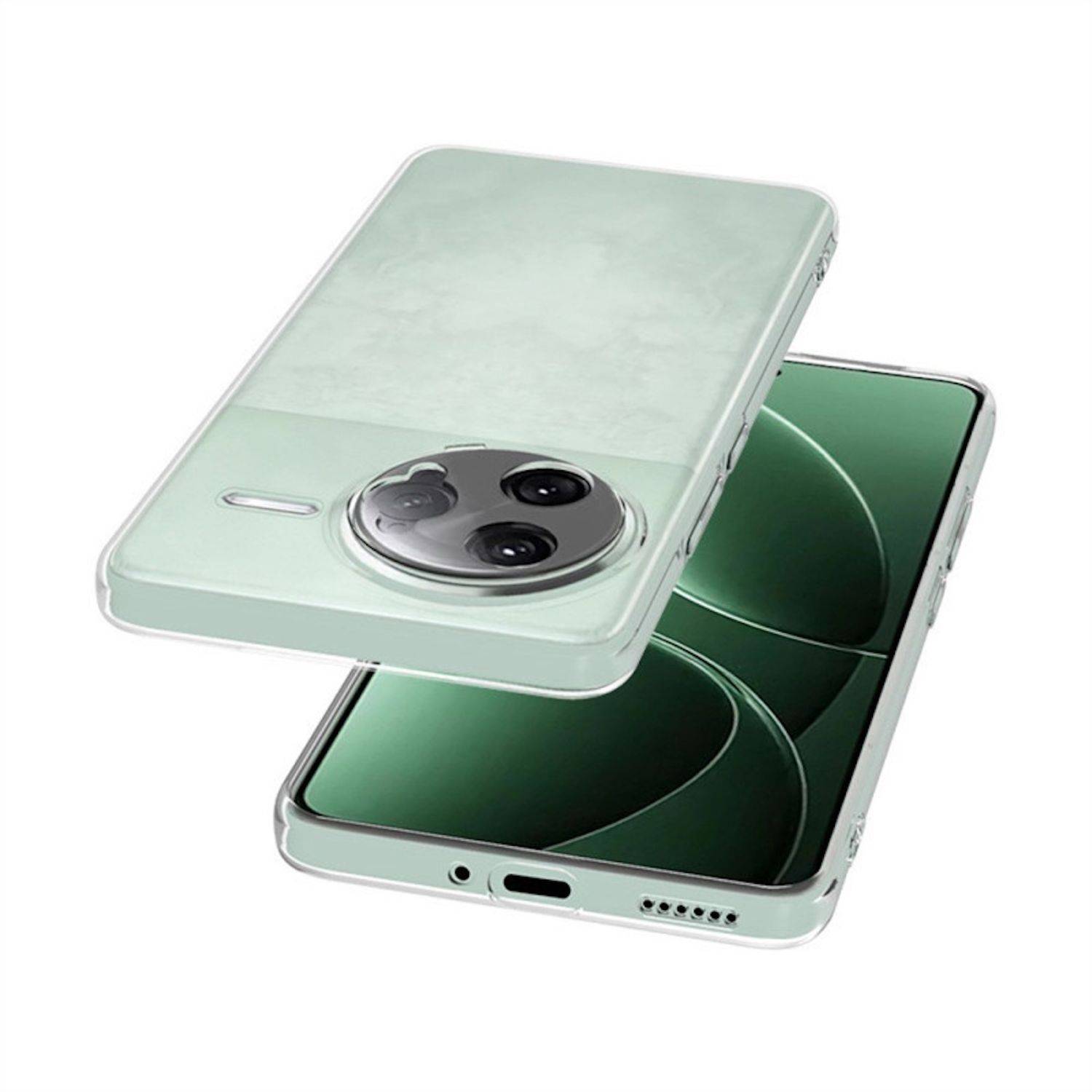 Für Xiaomi Poco F7 Ultra Silikon TPU Schutz Hülle Cover Transparent + H9 Hart Glas Folie