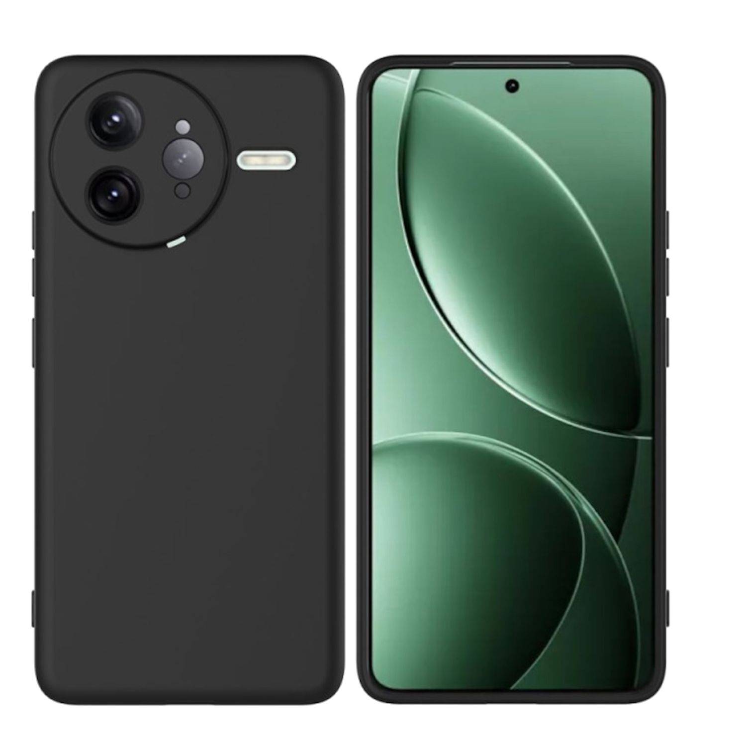 Für Xiaomi Poco F7 Ultra Silikon TPU Schutz Hülle Cover Flexibel Ultra dünn Case Schwarz