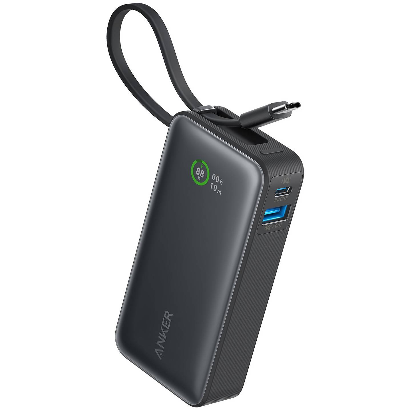 Anker 545 Nano PowerBank 10.000 mAh PD 30W inkl. USB-C Kabel black Tablets & Smartphones Smartphone