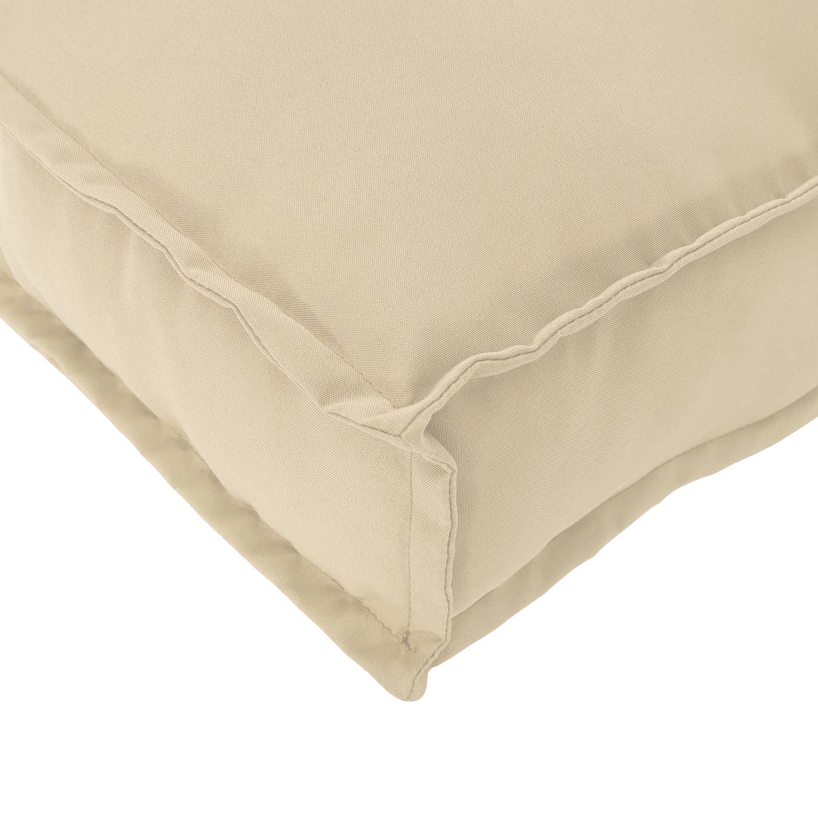 vidaXL Paletten-Sitzkissen Beige 60x60x12 cm Oxford-Gewebe