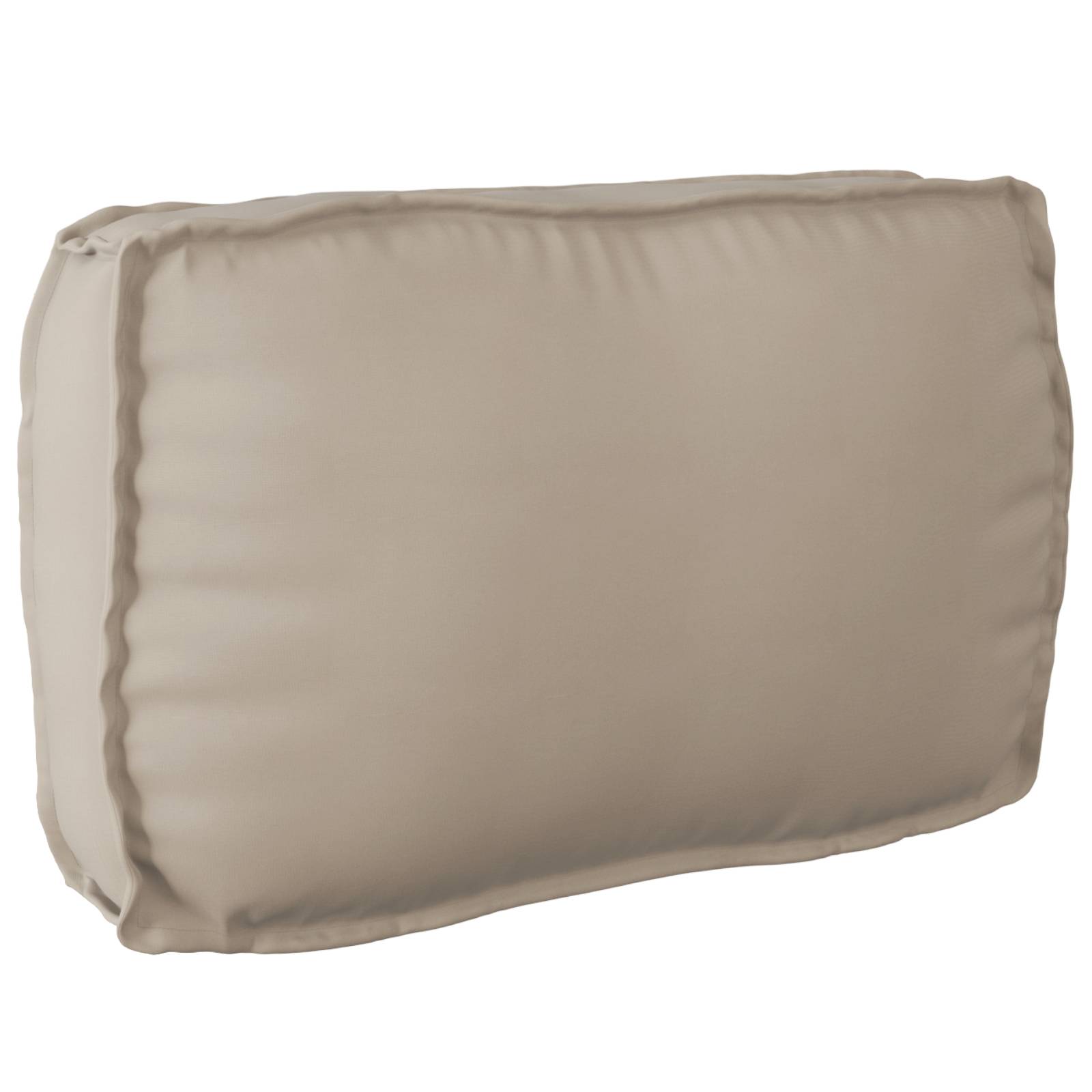 vidaXL 3-teiliges Palettenkissen-Set Taupe Oxford-Stoff