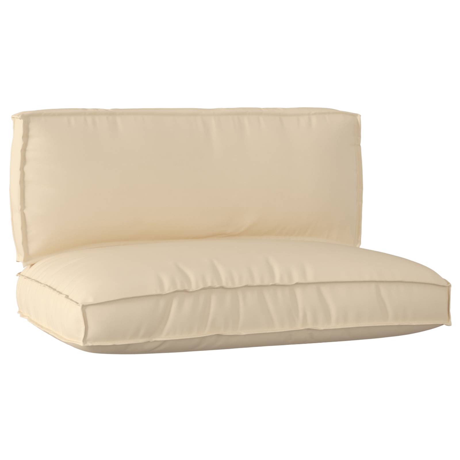 vidaXL 2-teilige Palettensitzkissen-Set Beige Oxford-Stoff