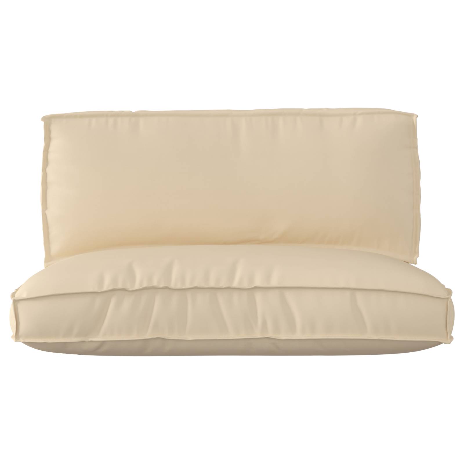 vidaXL 2-teilige Palettensitzkissen-Set Beige Oxford-Stoff
