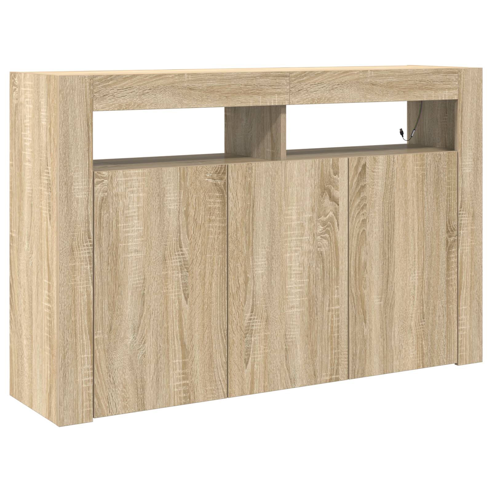 vidaXL Sideboard Sonoma Eiche Ingenieurl Holz 116 x 30 x 75 cm Sideboard