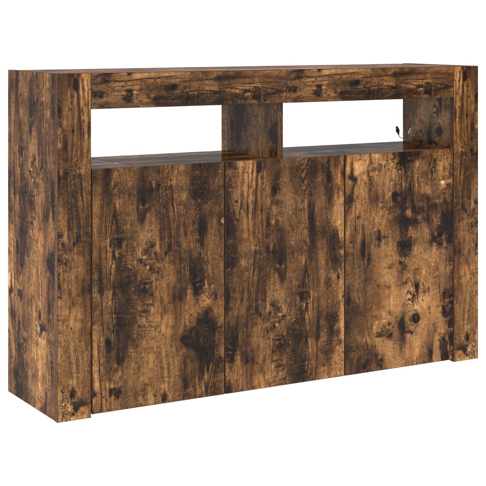 vidaXL Sideboard Rauchige Eiche Engineered Wood 116 x 30 x 75 cm