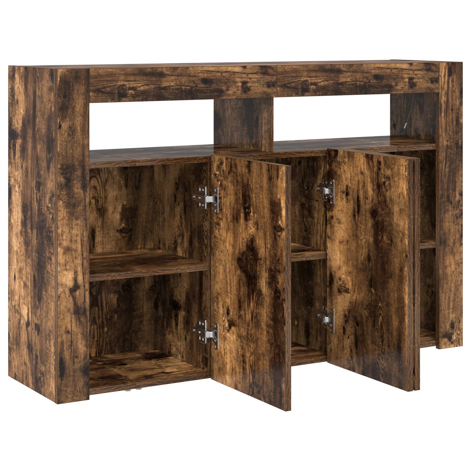 vidaXL Sideboard Rauchige Eiche Engineered Wood 116 x 30 x 75 cm