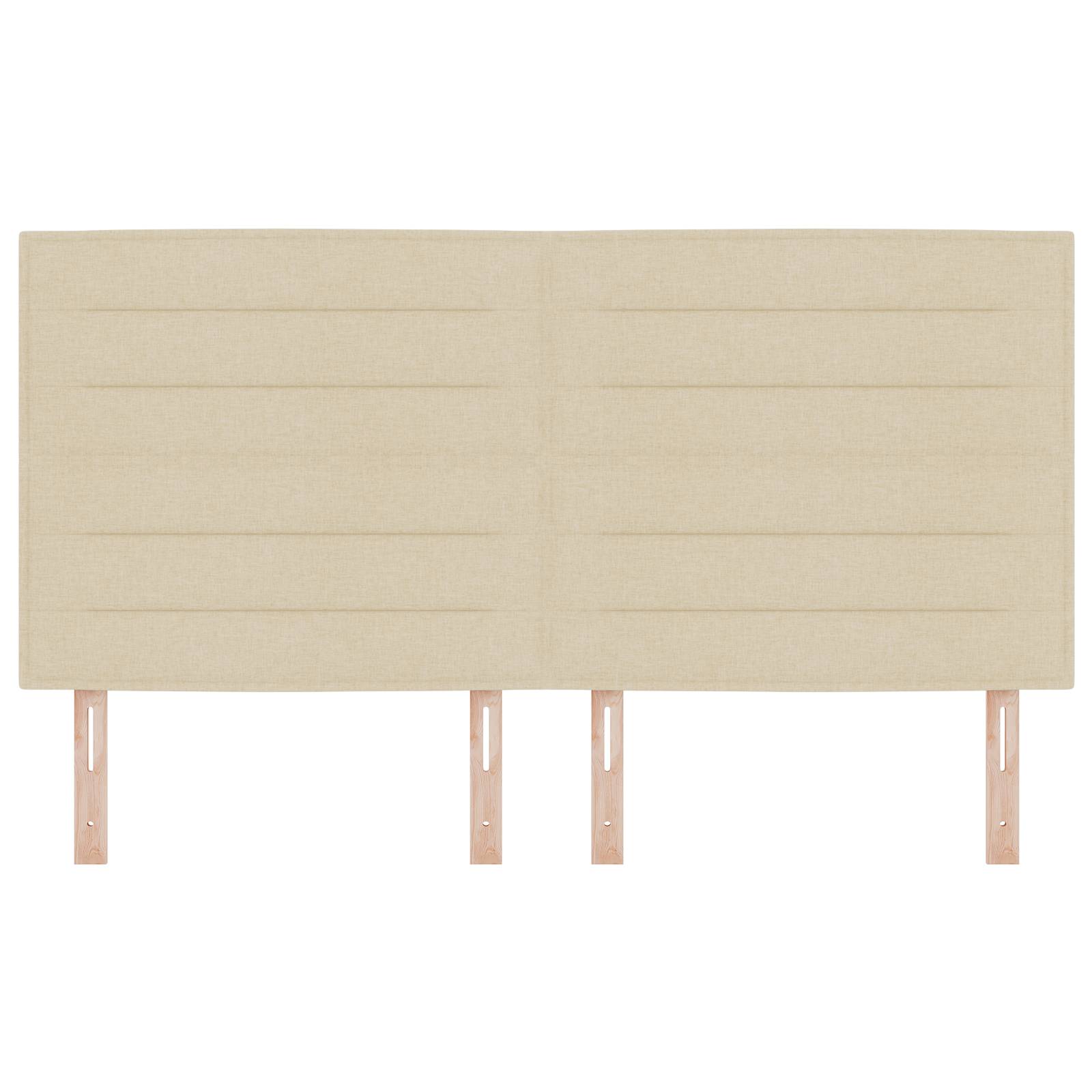 vidaXL Kopfteil Linien-Design Creme 180 cm Stoff
