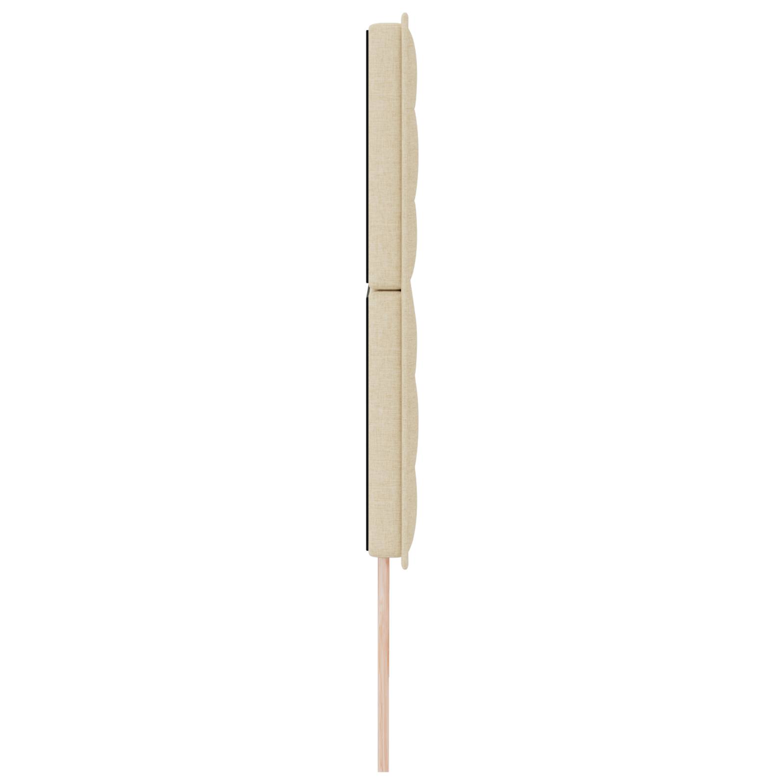 vidaXL Kopfteil Linien-Design Creme 180 cm Stoff